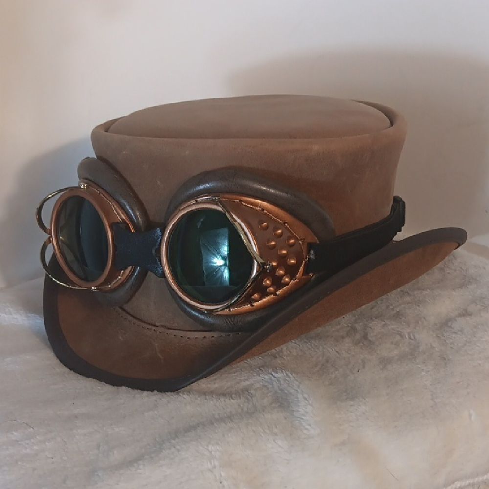 Marlow Voodoo Hatter Leather Steampunk Hat